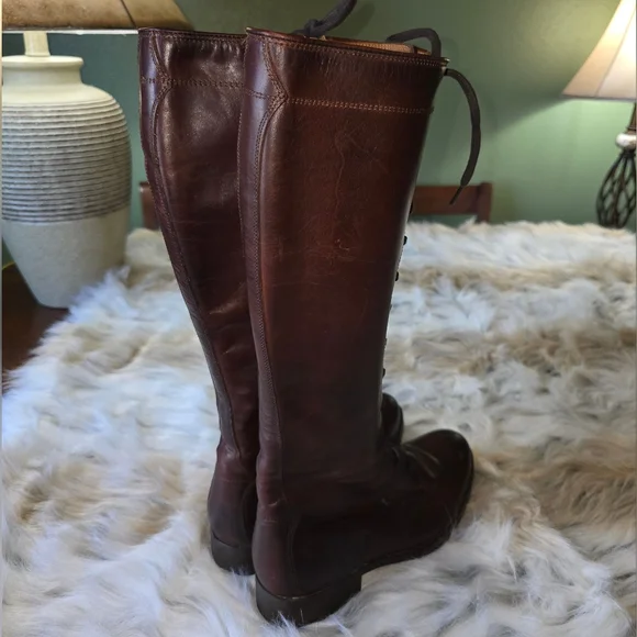 Frye Melissa Tall Lace Up Boots - Picture 7 of 10